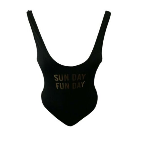 The Bikini Lab One Piece Swimsuit Women Size S “Sun Day Fun Day” - Picture 4 of 10